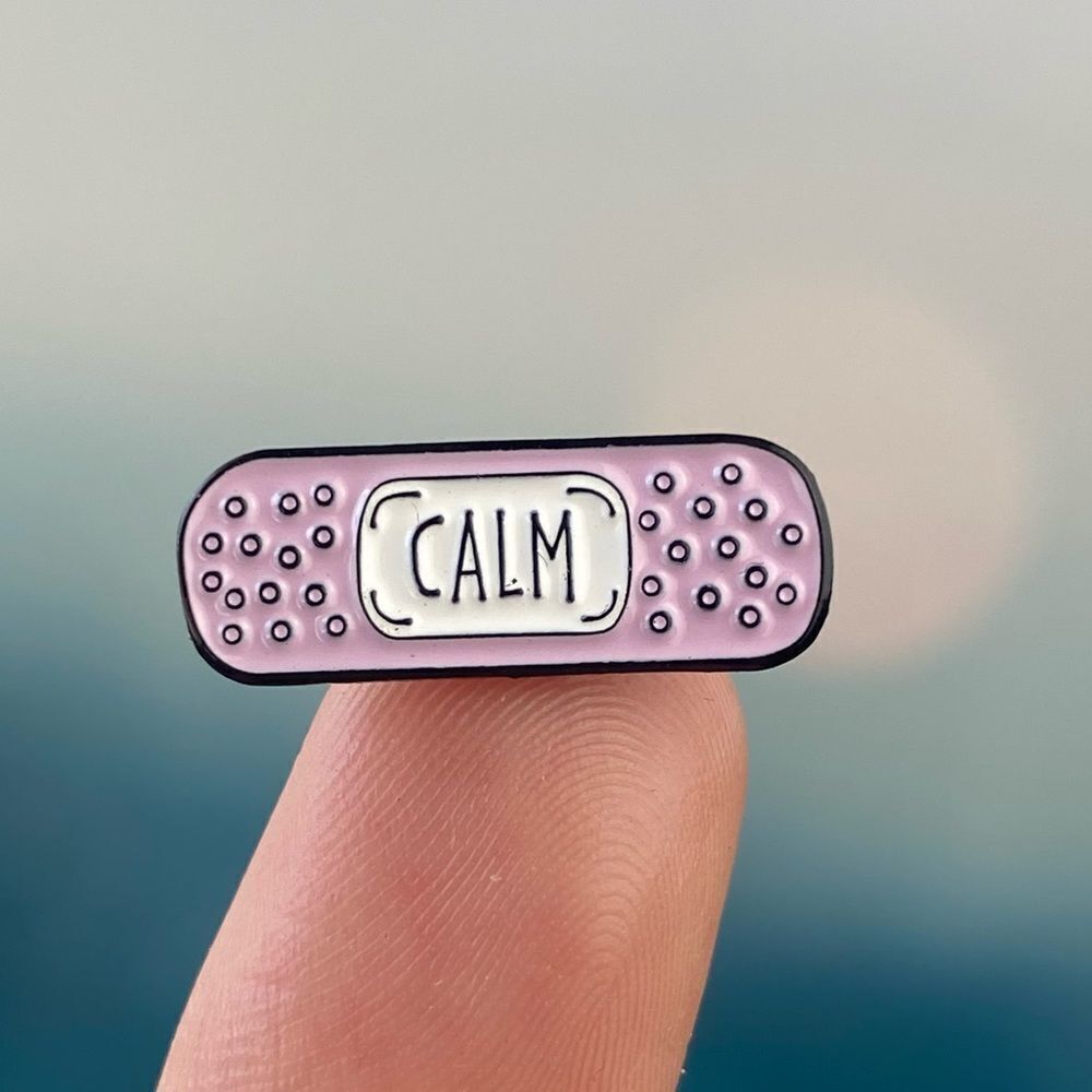 Calm Pill Enamel Pin/ Brooch Lapel